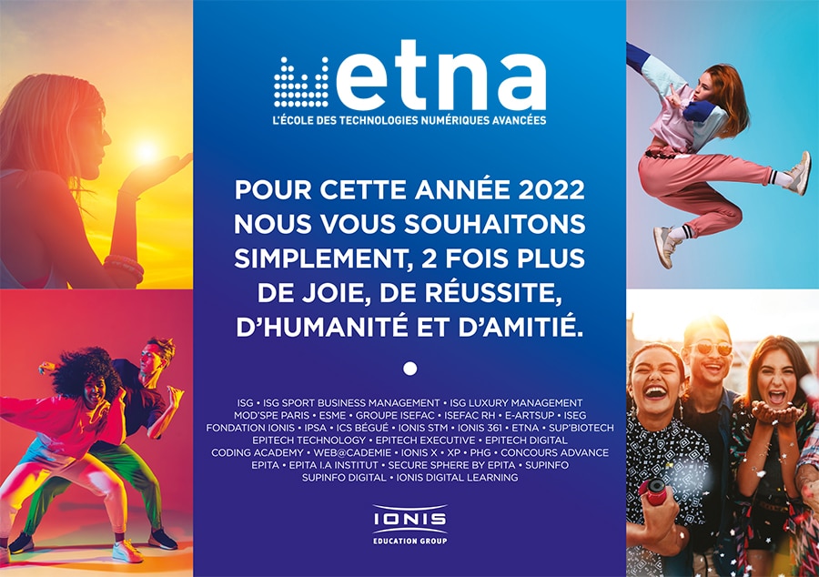 L'ETNA vous souhaite une belle année 2022 !